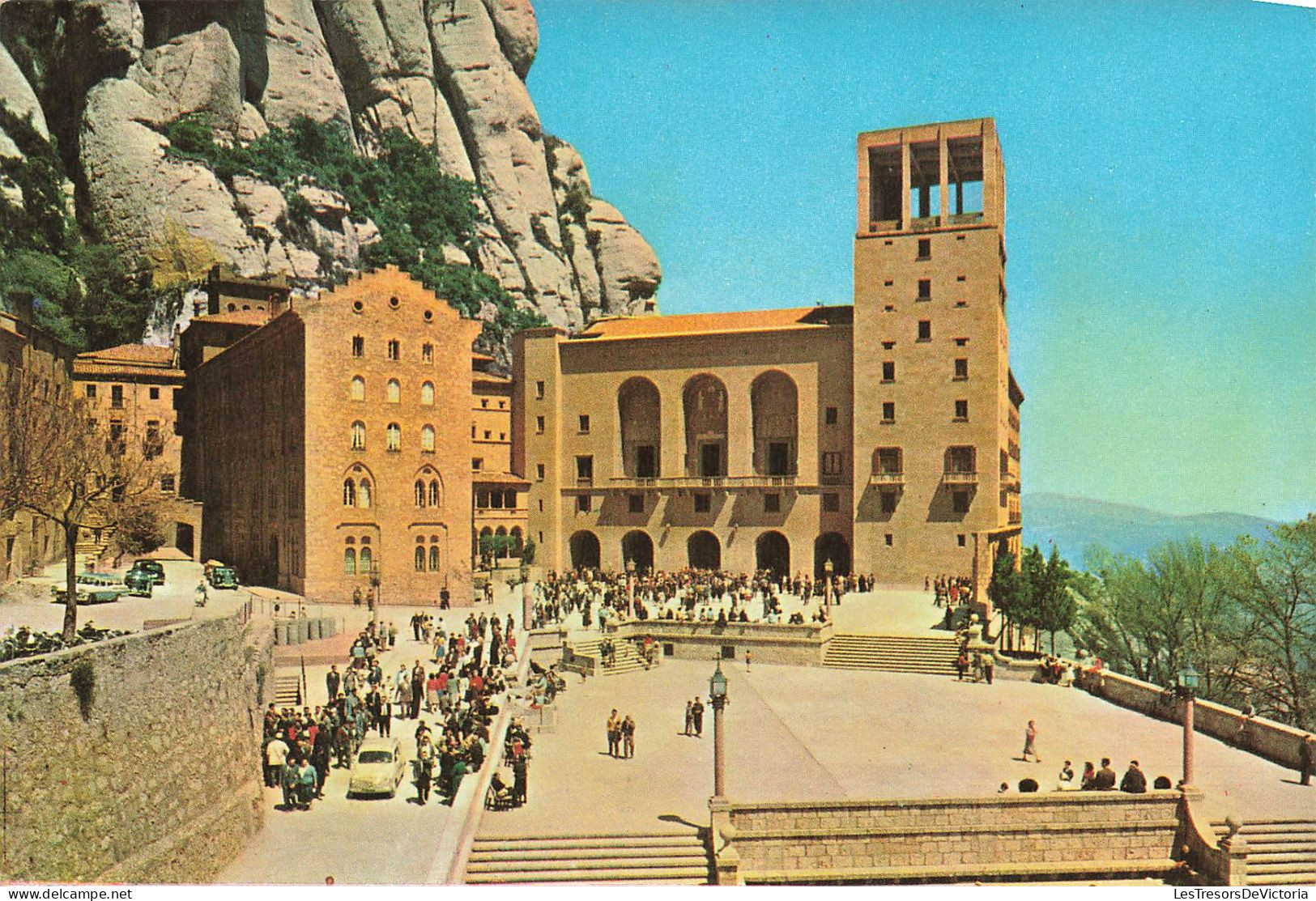 ESPAGNE - Montserrat - Le Monastère Et Places - Carte Postale - Autres & Non Classés