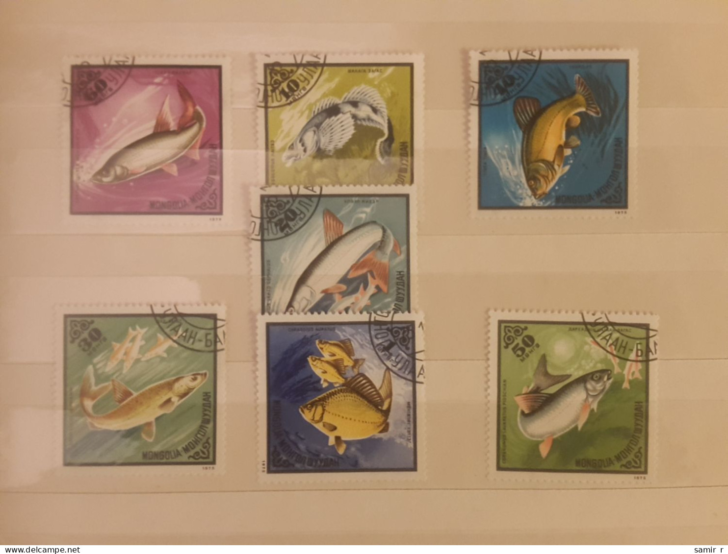 1975	Mongolia Fishes  (F73) - Mongolie