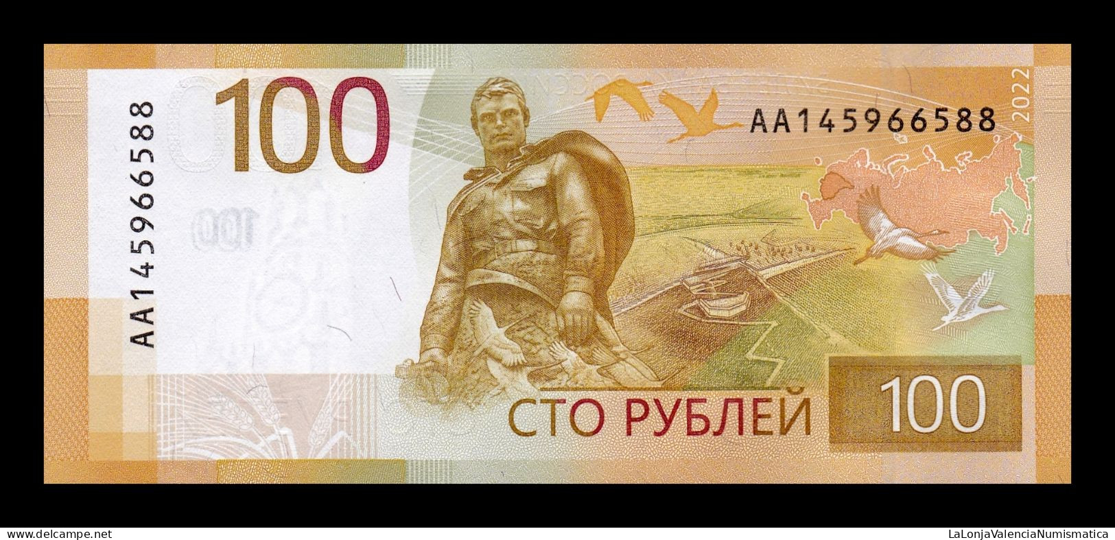 Rusia Russia 100 Rubles 2022 Pick A276 Sc Unc - Russie