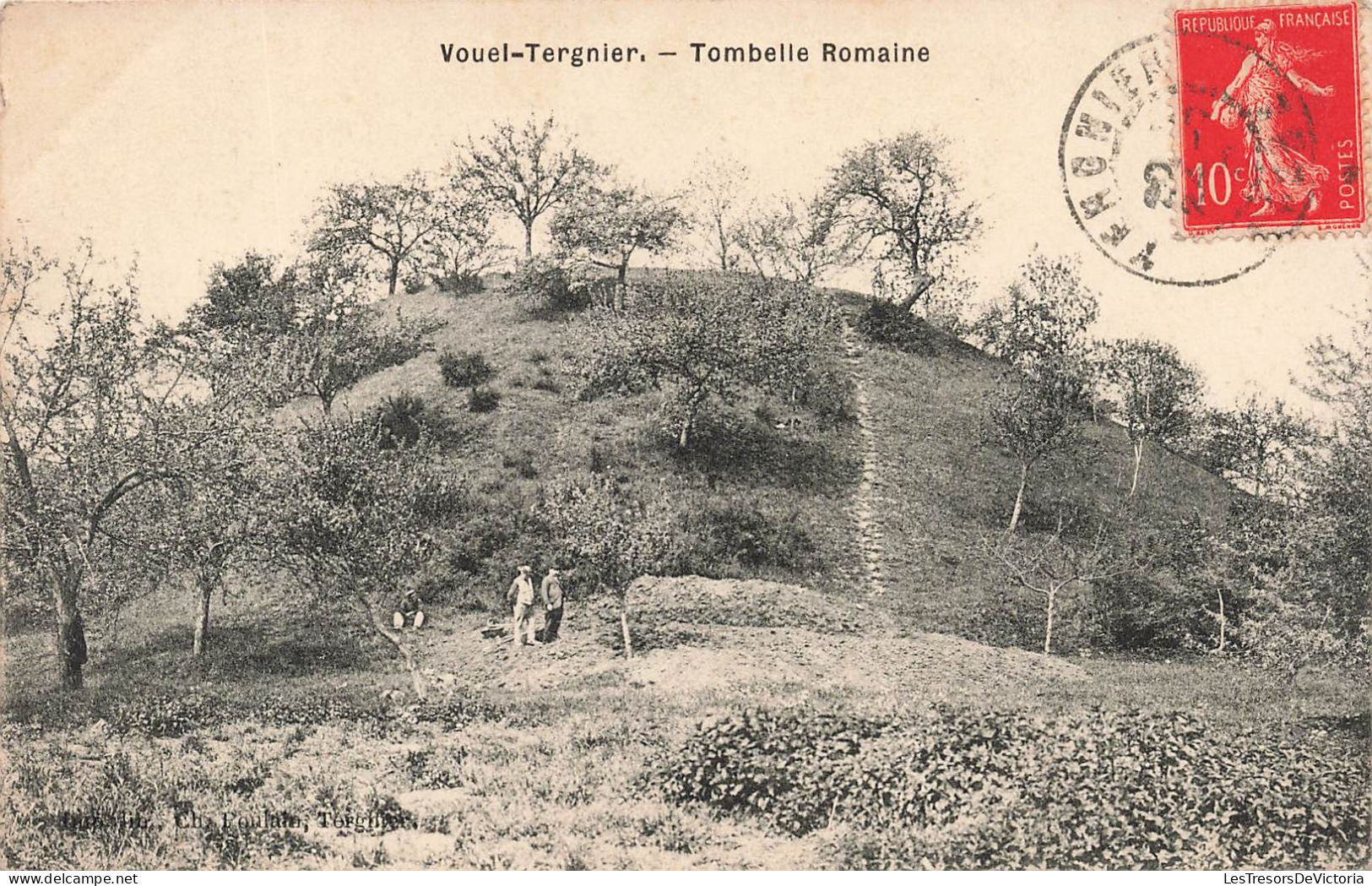 FRANCE - Vouel Tergnier - Tombelle Romaine - Carte Postale Ancienne - Sonstige & Ohne Zuordnung