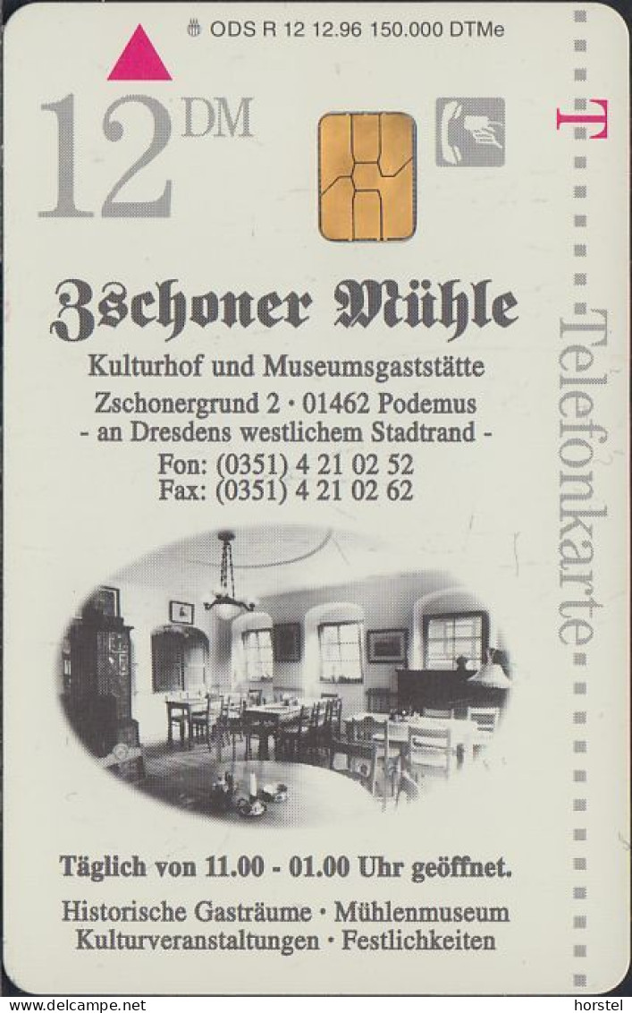 GERMANY R12/96 - Gaststätte  Zschoner Mühle - Podemus Bei Dresden - DD:2612 - R-Series : Régionales