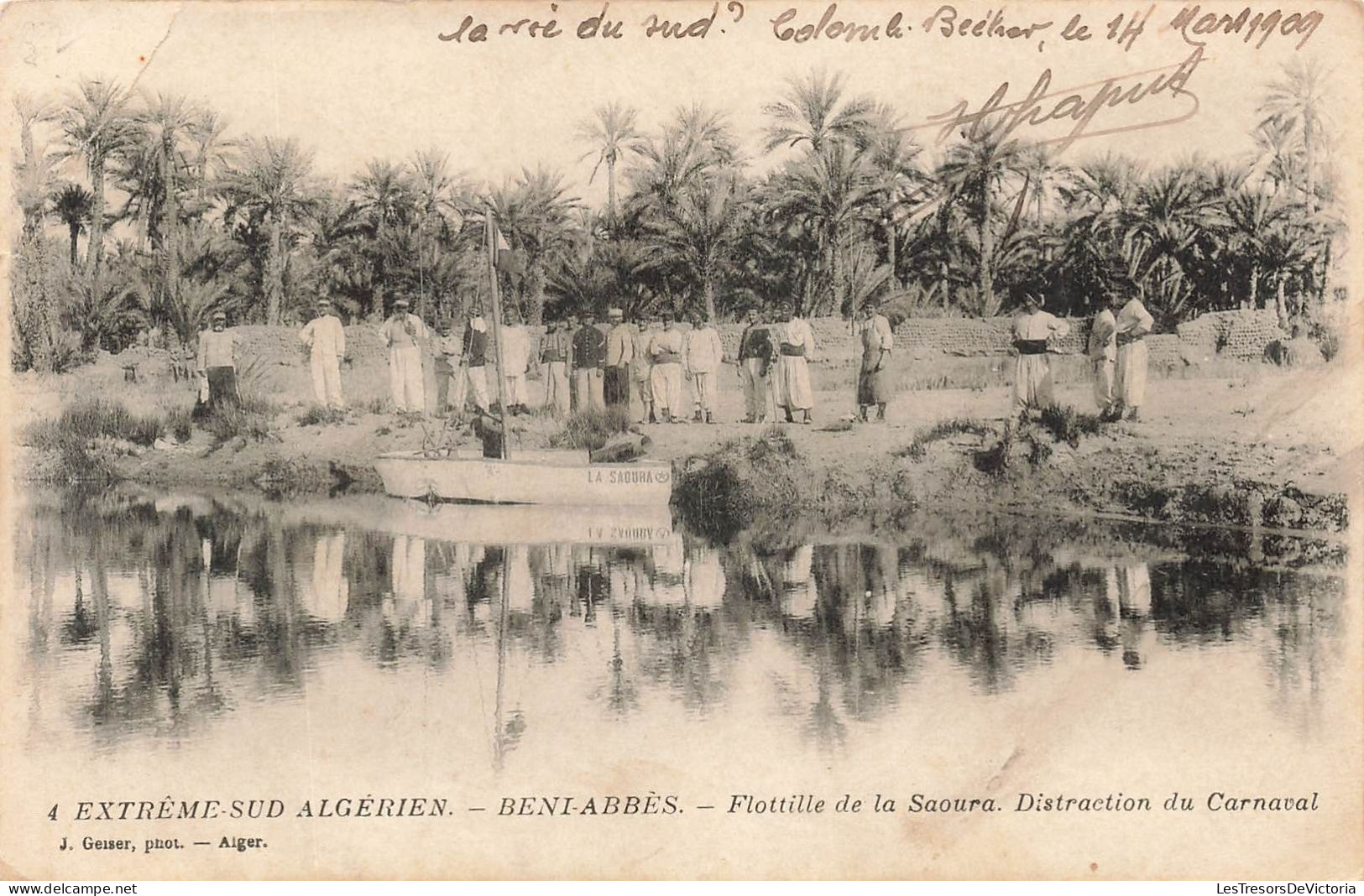 ALGERIE - Beni Abbès - Flottille De La Saoura - Distraction Du Carnaval - Carte Postale Ancienne - Autres & Non Classés