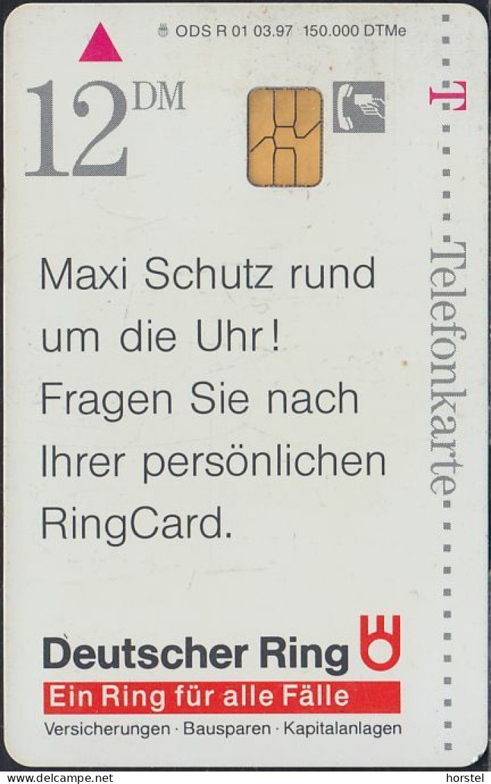 GERMANY R01/97 - Versicherung - Deutscher Ring - Junge Mit Fußball - Modul 33 - R-Series: Regionale Schalterserie