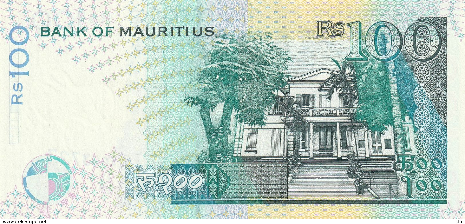 MAURITIUS 100 RUPEES 1998  P-44a Signature 6 UNC. - Mauricio