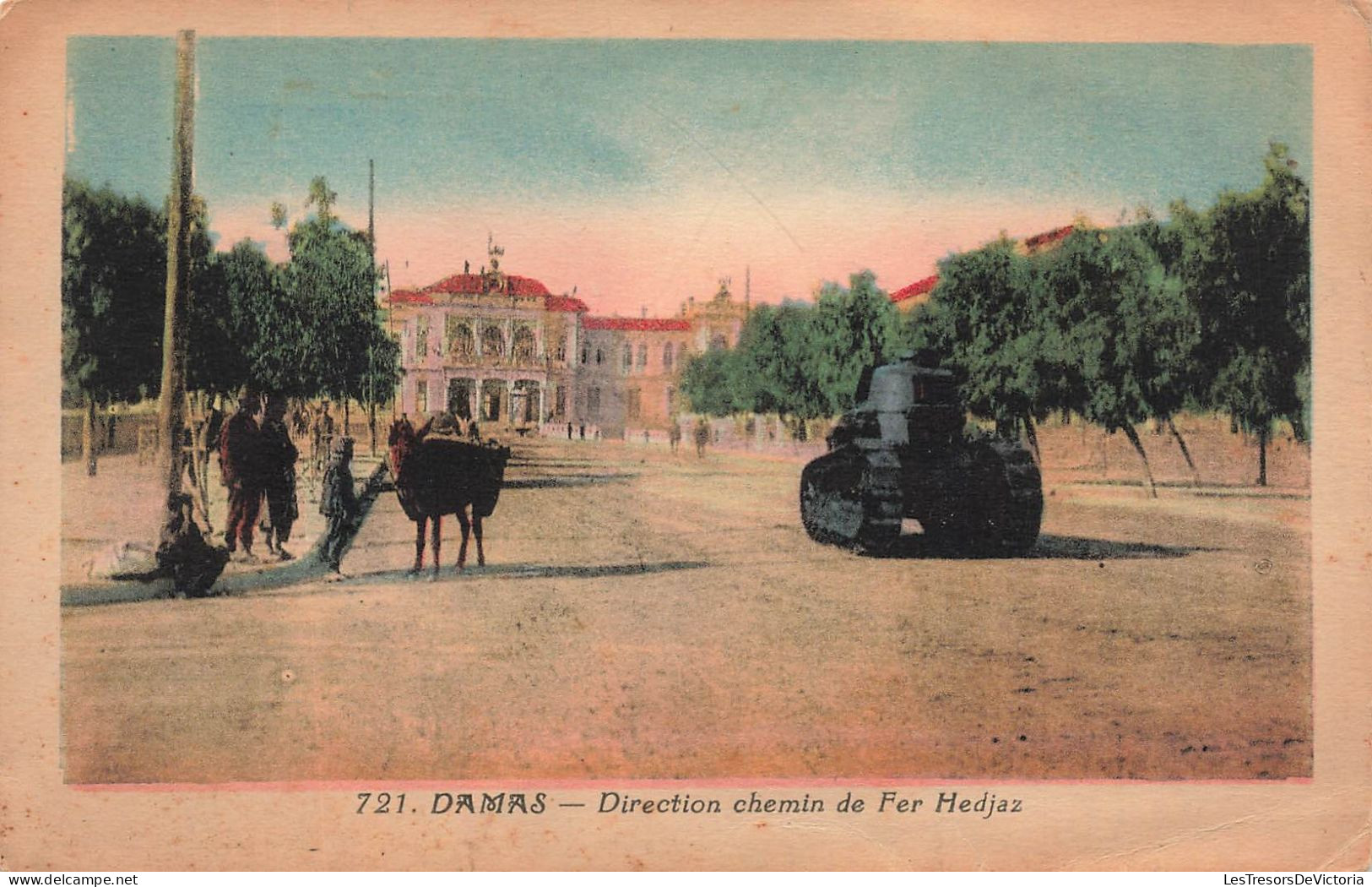 SYRIE - Damas - Direction Chemin De Fer Hedjaz - Colorisé - Carte Postale Ancienne - Syrien