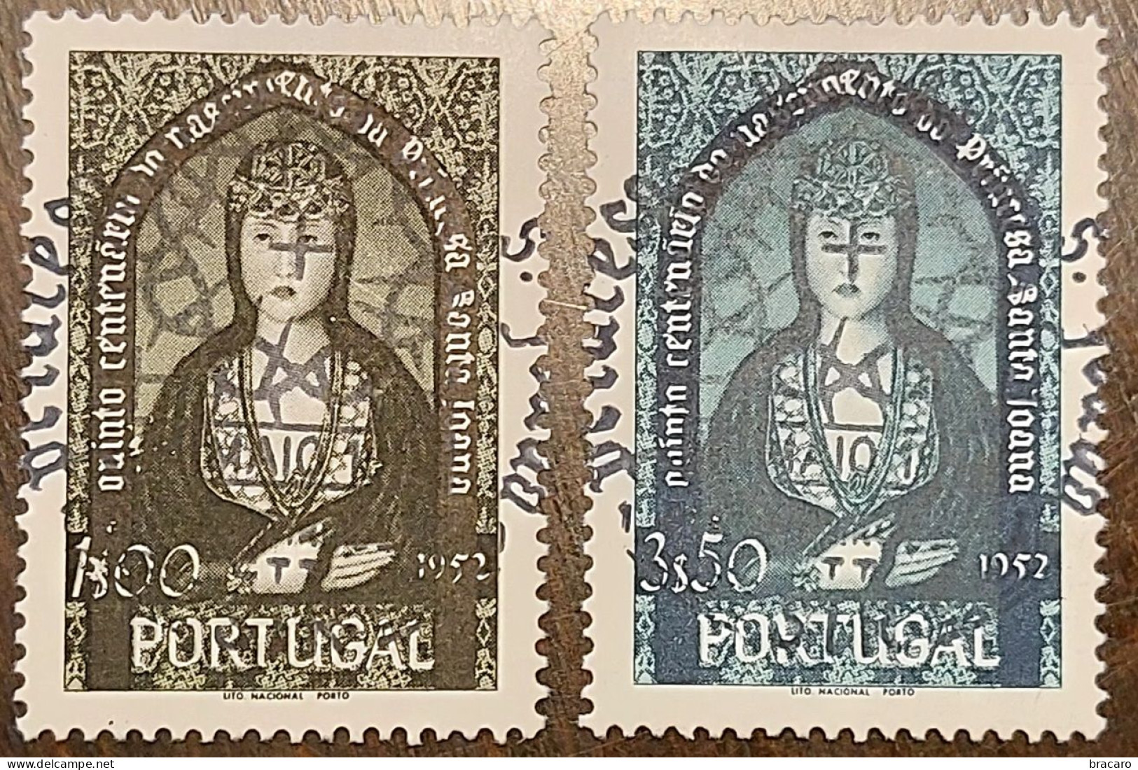 Portugal - Não Circulados, Goma Original, Carimbo De Primeiro Dia MH - Princesa Santa Joana 1953 (série Compl.) Mf 784/5 - Nuevos