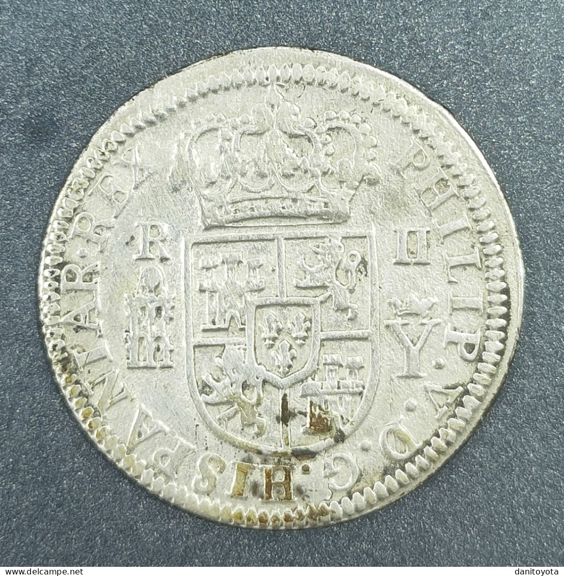 ESPAÑA. AÑO 1708. 2 REALES PLATA FELIPE V SEGOVIA. PESO 4.8 GR.  REF A/F - Monete Provinciali