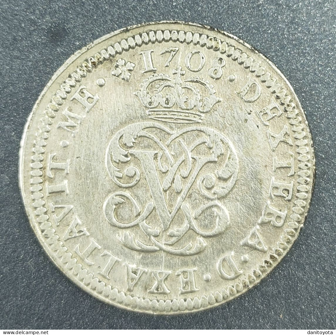ESPAÑA. AÑO 1708. 2 REALES PLATA FELIPE V SEGOVIA. PESO 4.8 GR.  REF A/F - Münzen Der Provinzen
