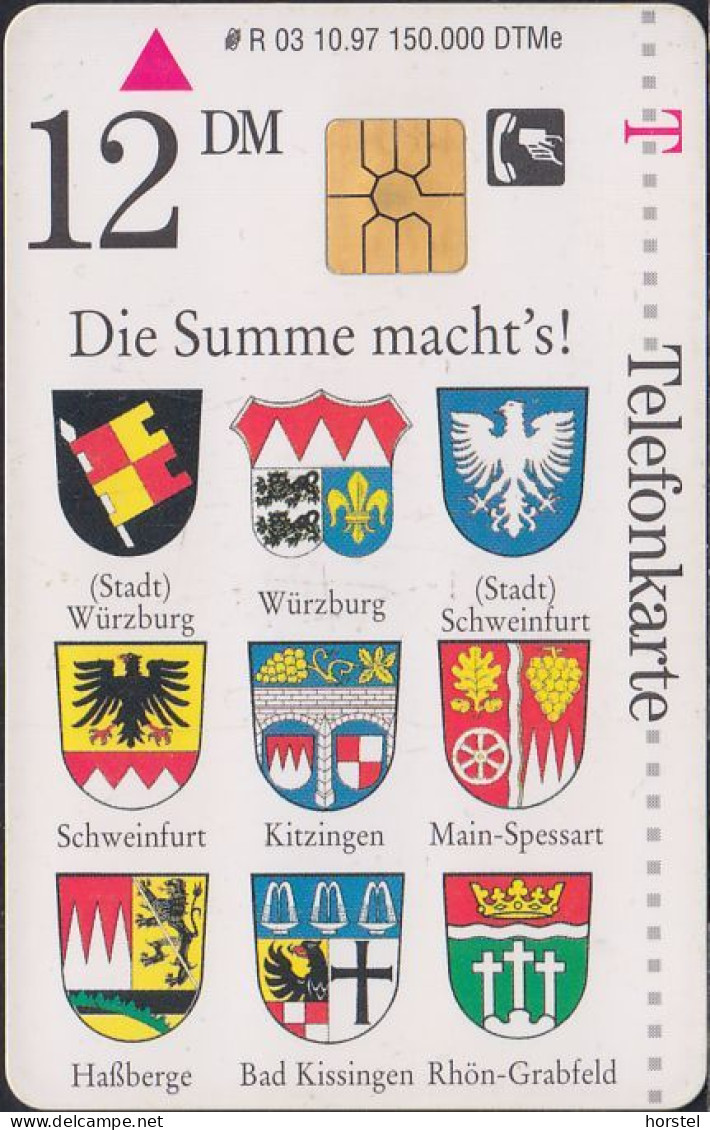 GERMANY R03/97 - Mainfranken - Wappen - Modul 20 - R-Series: Regionale Schalterserie