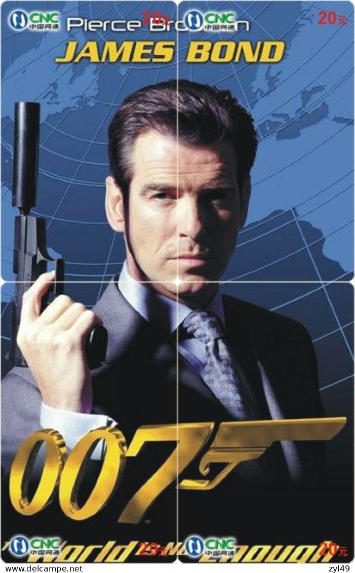 M13002 China Phone Cards James Bond 007 Puzzle 128pcs - Film