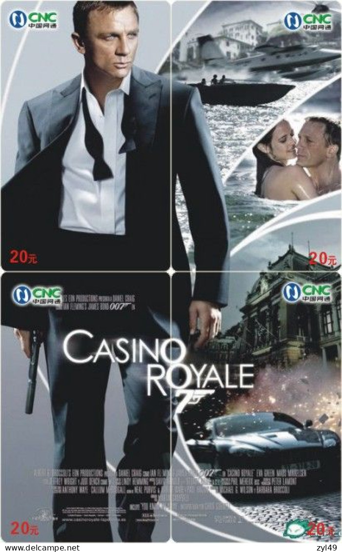 M13002 China phone cards James Bond 007 puzzle 128pcs