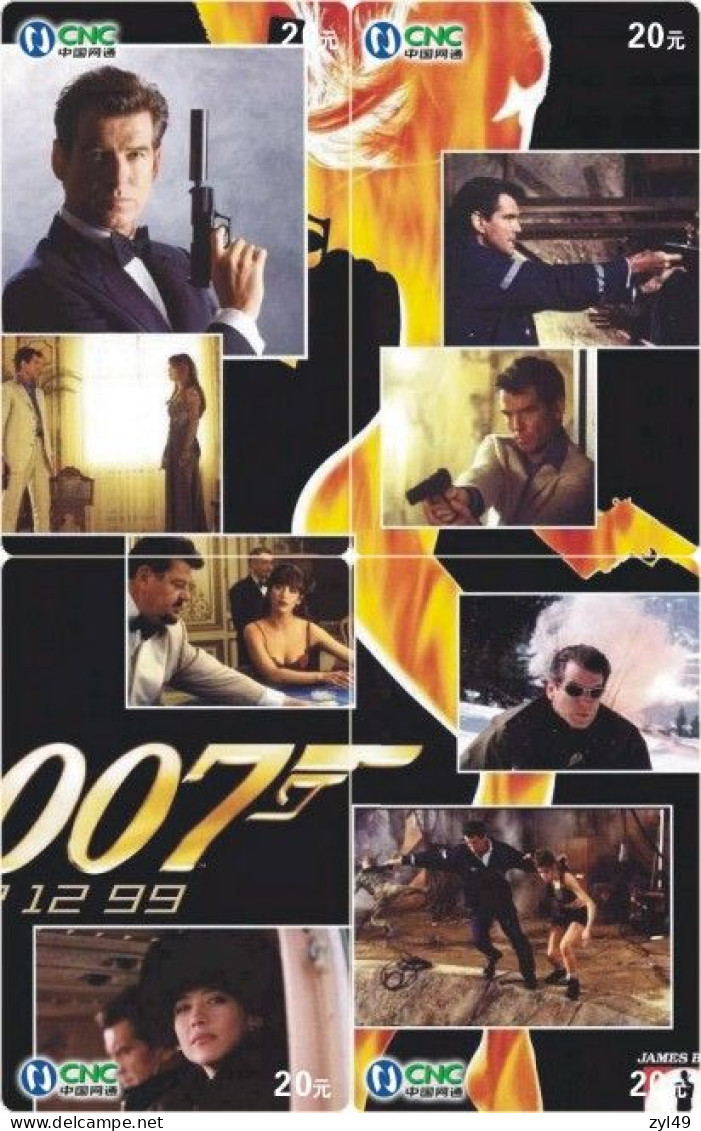 M13002 China phone cards James Bond 007 puzzle 128pcs