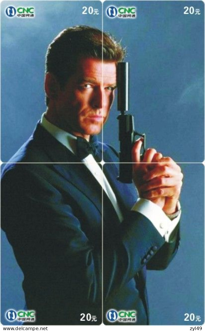 M13002 China phone cards James Bond 007 puzzle 128pcs