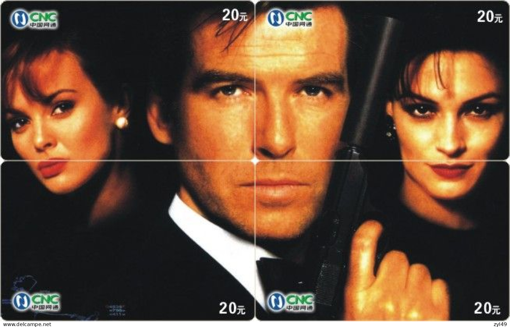 M13002 China phone cards James Bond 007 puzzle 128pcs