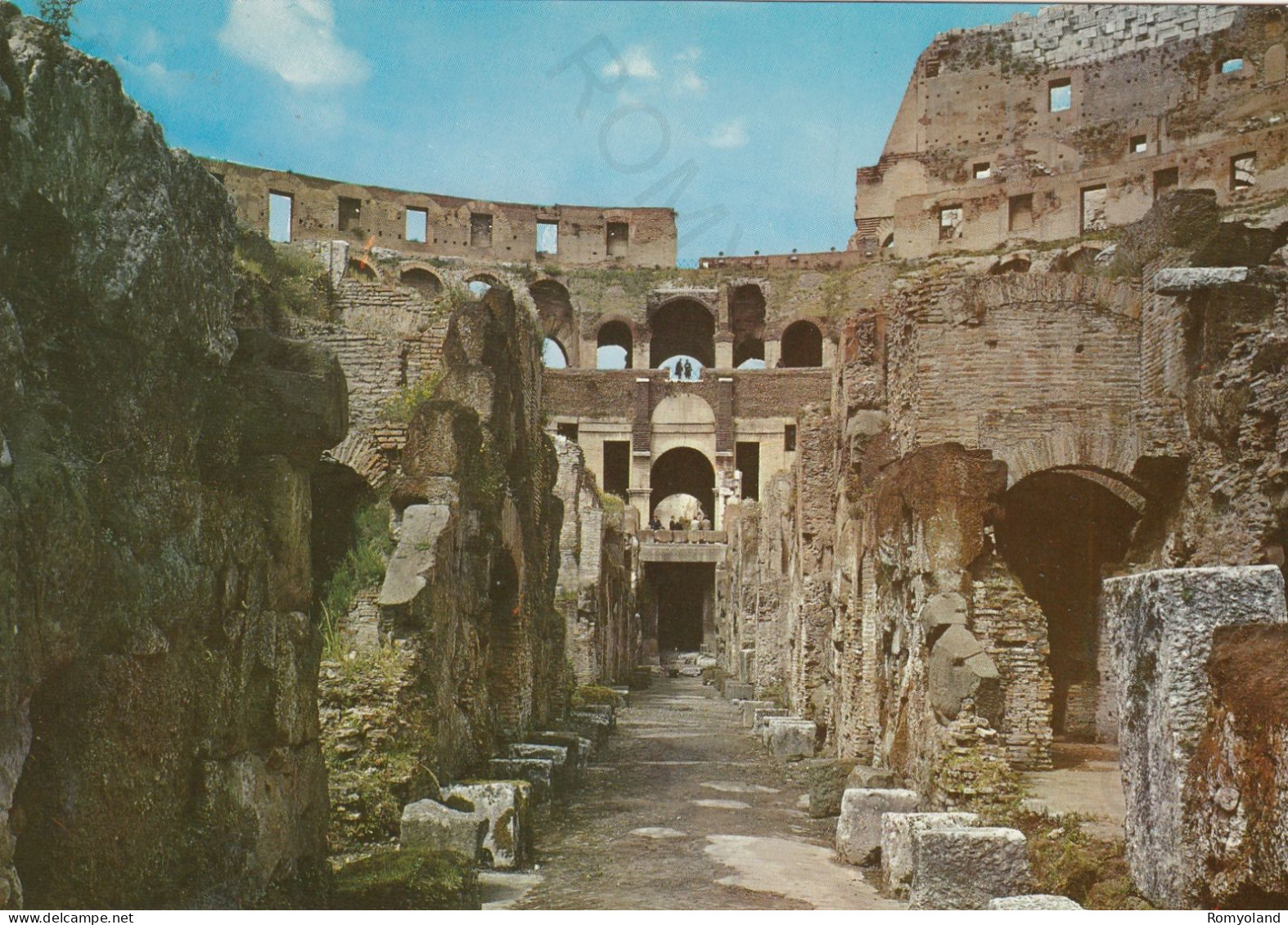 CARTOLINA  ROMA,LAZIO-COLOSSEO-PASSAGGIO DELLA MORTE-STORIA,CULTURA,RELIGIONE,MEMORIA,BELLA ITALIA,NON VIAGGIATA - Colosseum