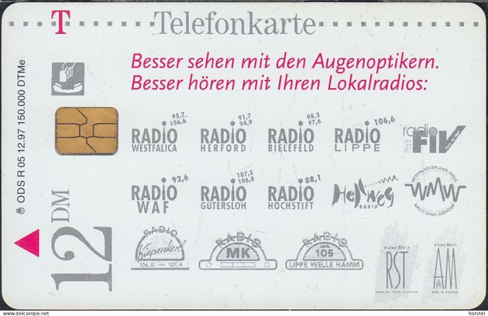 GERMANY R05/97 - Frau - Augenoptiker - Lokalradiosender - M33 - R-Series: Regionale Schalterserie