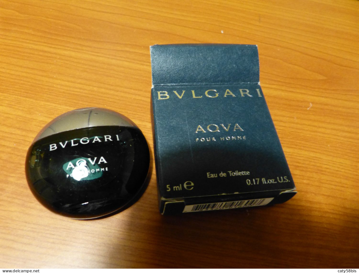 Miniature Parfum Avec Boite Bvlgari Aqua - Miniaturen Flesjes Heer (met Doos)