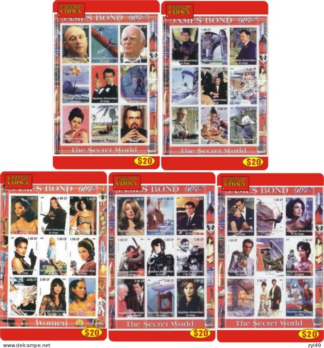 M13003 China phone cards James Bond 007 212pcs