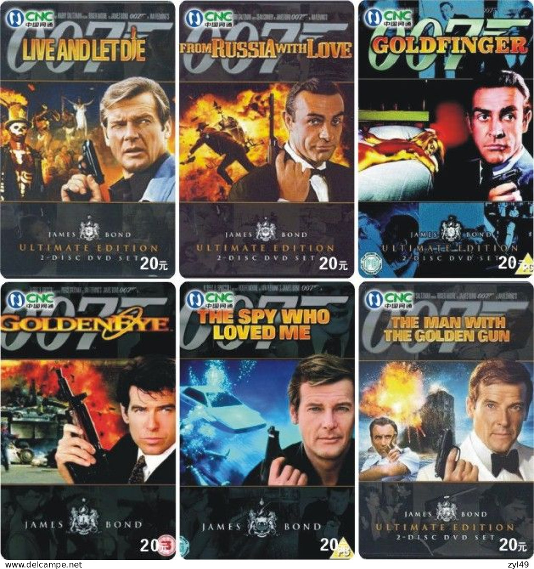 M13003 China phone cards James Bond 007 212pcs