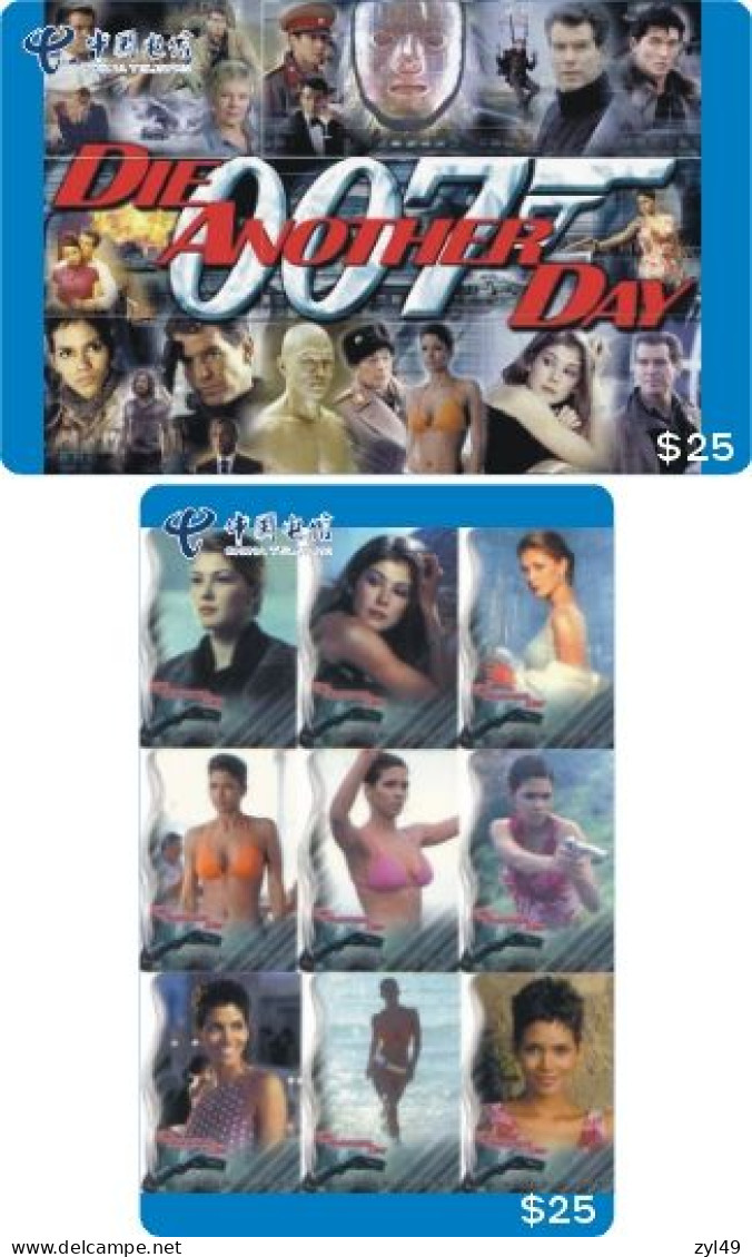 M13004 China Phone Cards James Bond 007 124pcs - Cine