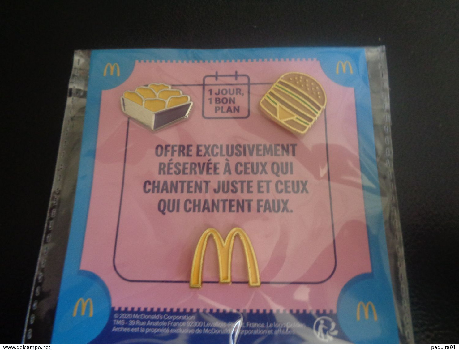 Plaque De 3 Pins MC Donalds ,2020 - McDonald's
