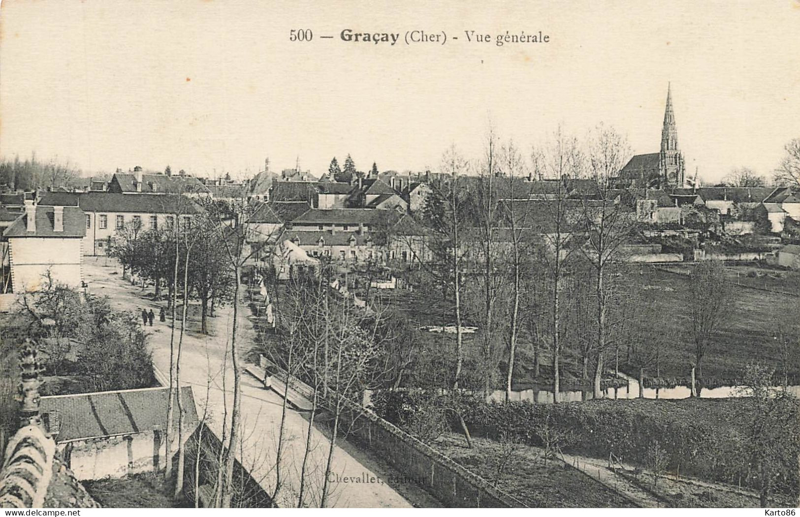 Graçay * Vue Générale Du Village * Route - Graçay