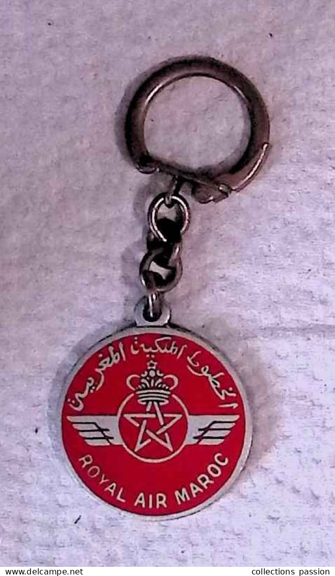 Porte Clefs, Clés, Compagnie Aérienne, Aviation, Royal Air Maroc, 2 Scans,  Frais Fr 1.75 E - Porte-clefs