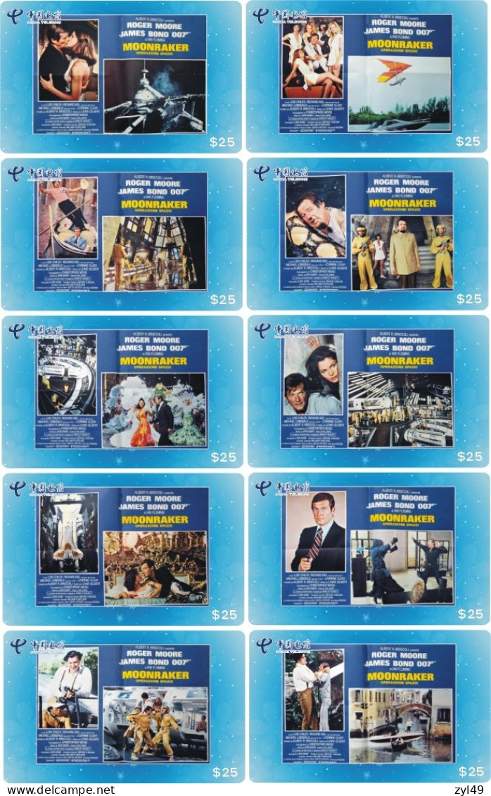 M13005 China phone cards James Bond 007 140pcs