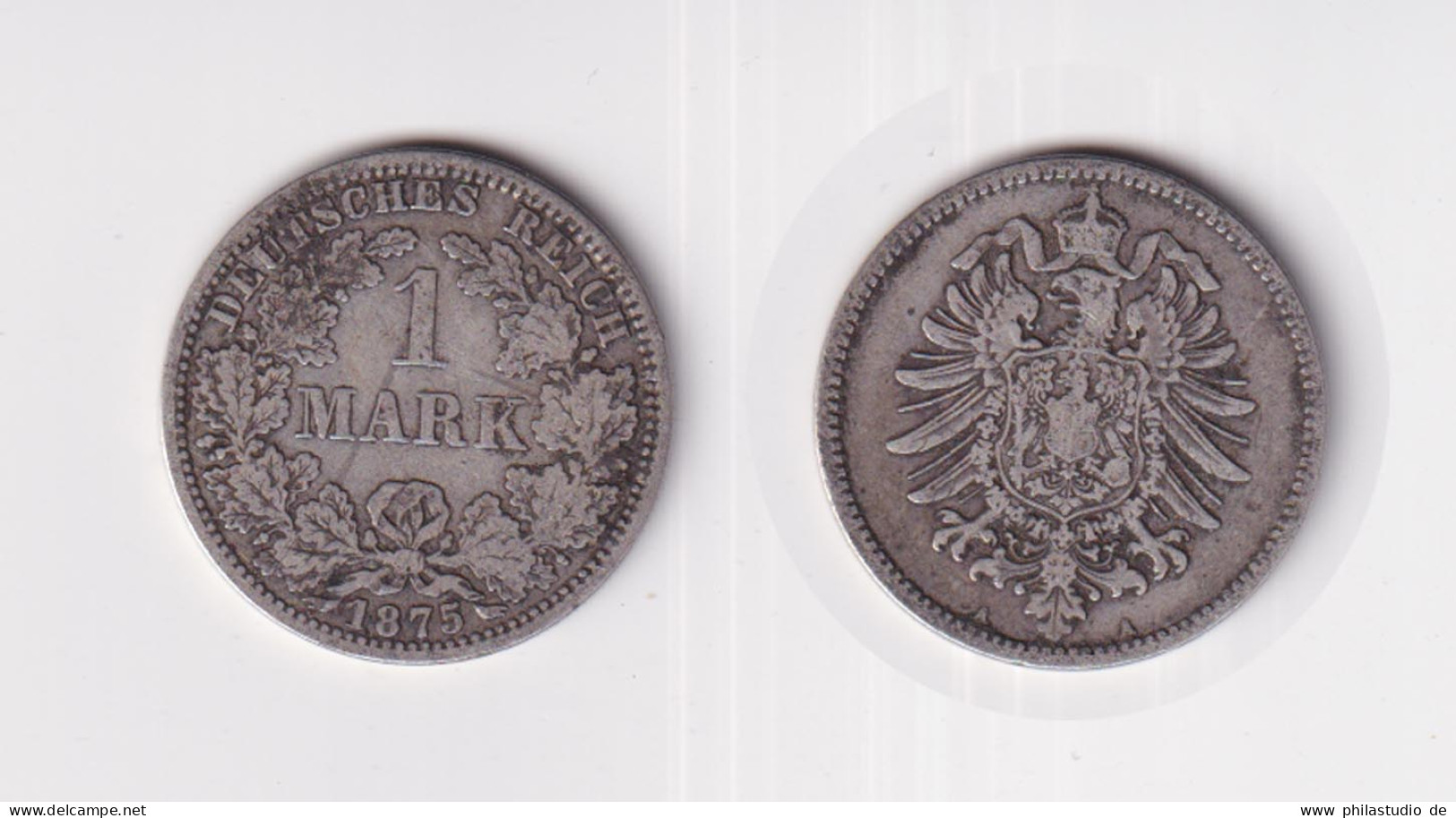 Silbermünze Kaiserreich 1 Mark 1875 A Jäger Nr. 9 /14 - Andere - Europa