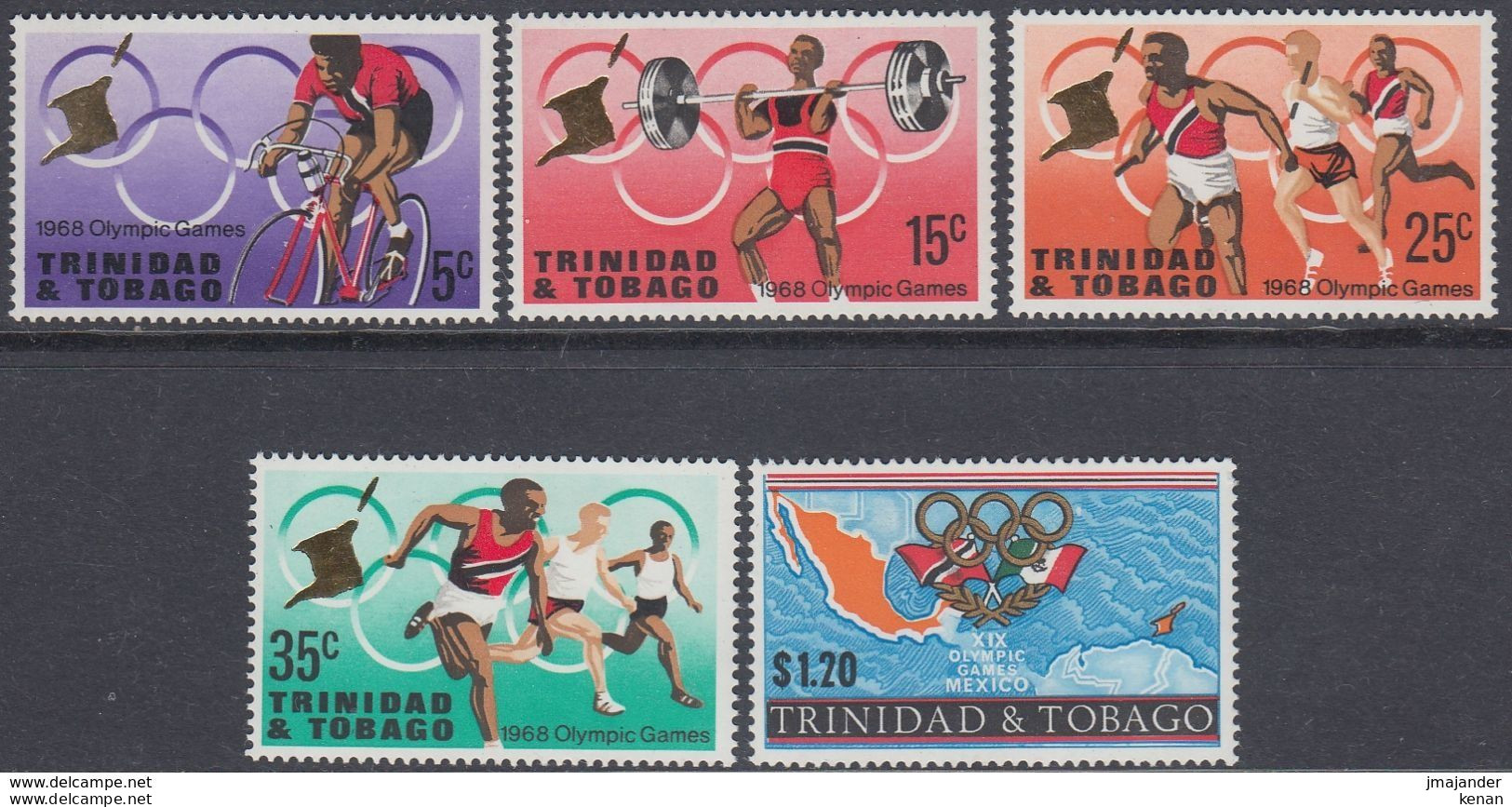 Trinidad&Tobago, 1968, Mi: 222/26 (MNH) - Trinidad & Tobago (1962-...)