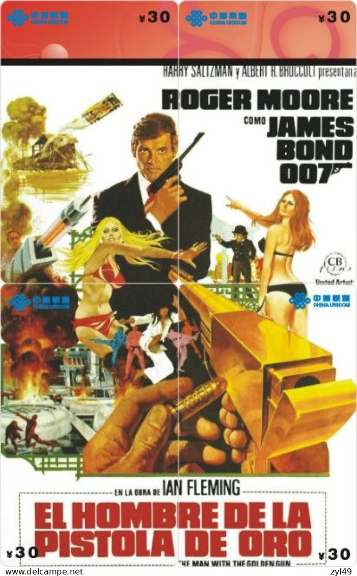 M13007 China phone cards James Bond 007 puzzle 100pcs