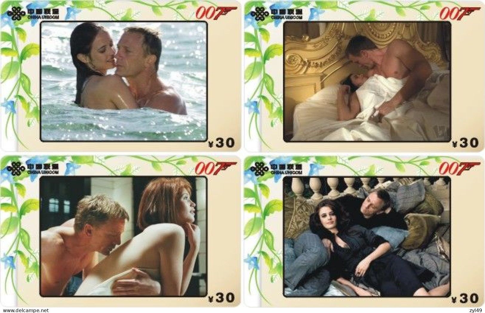 M13008 China phone cards James Bond 007 153pcs