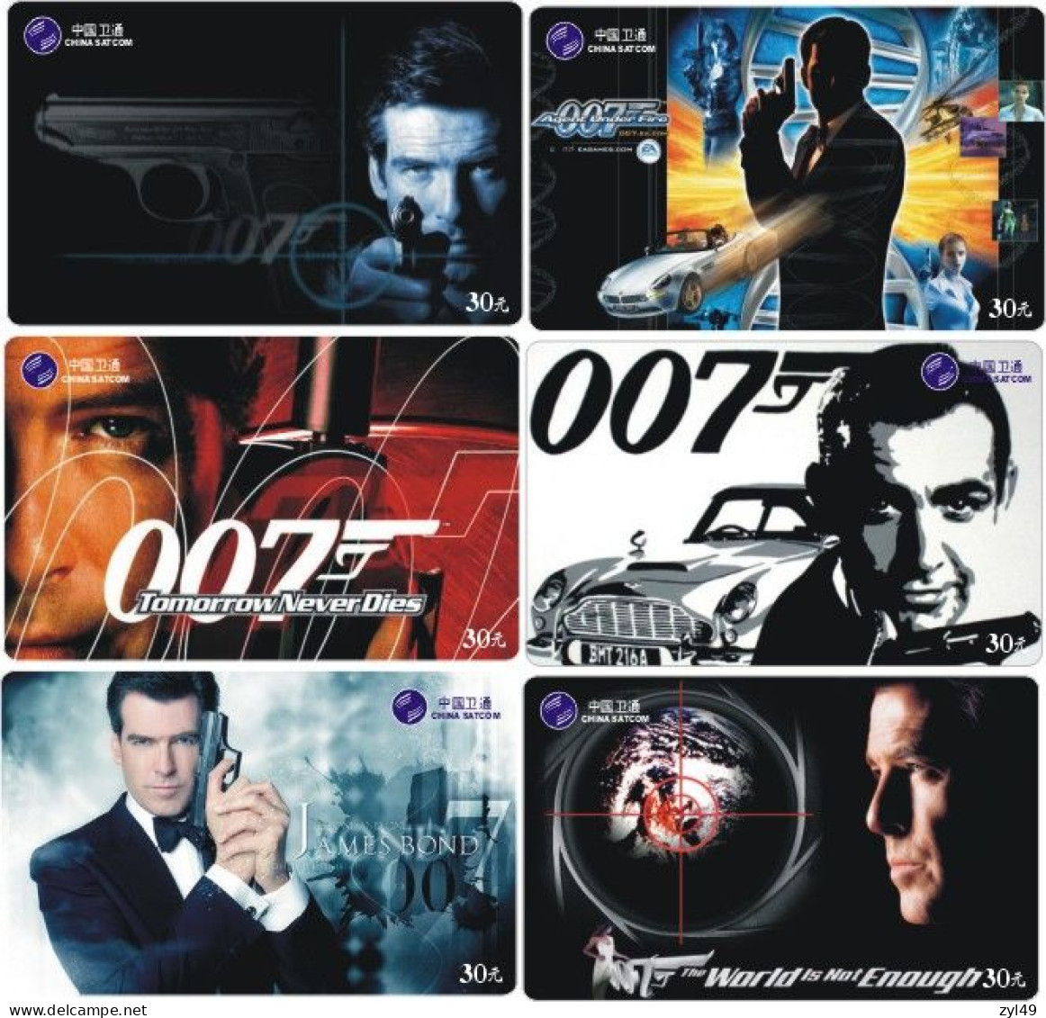 M13008 China phone cards James Bond 007 153pcs