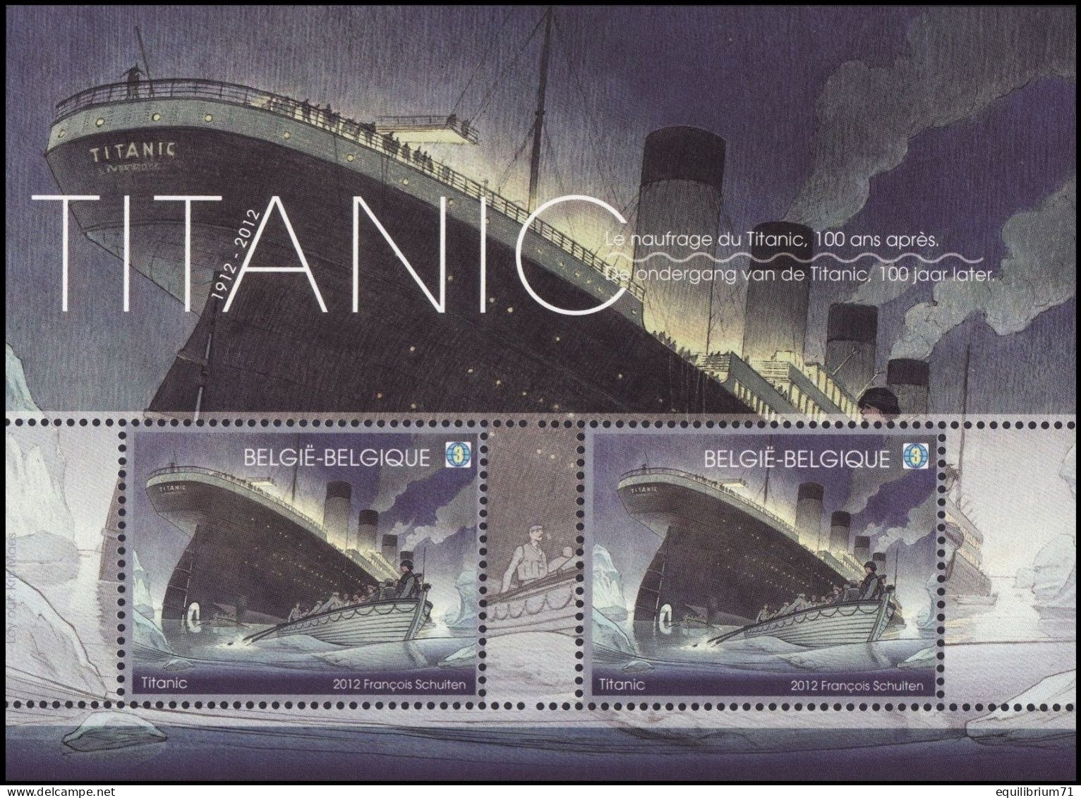 BL200**(4228/4229) - Titanic - Émission Commune Avec Åland / Gemeenschappelijke Uitgifte Met Åland - MONDE - Philastrips