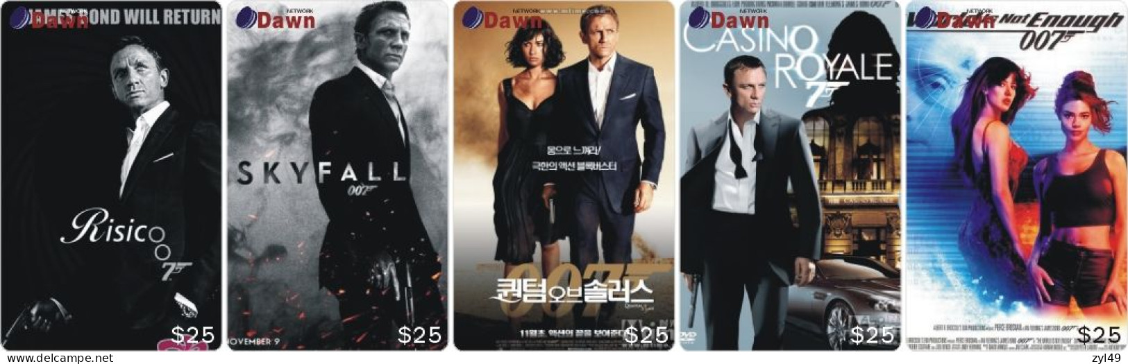 M13010 China Phone Cards James Bond 007 80pcs - Film