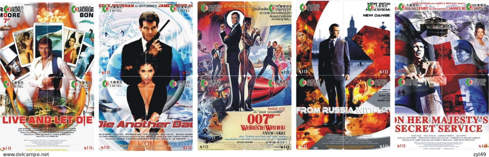M13011 China phone cards James Bond 007 puzzle 143pcs