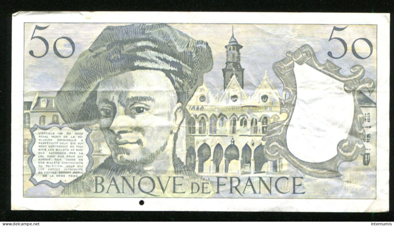 France, 50 Francs, Quentin De La Tour, 1978, N° : V.12-871025, TB (F), Pick#152a, F.67.03 - 50 F 1976-1992 ''quentin De La Tour''