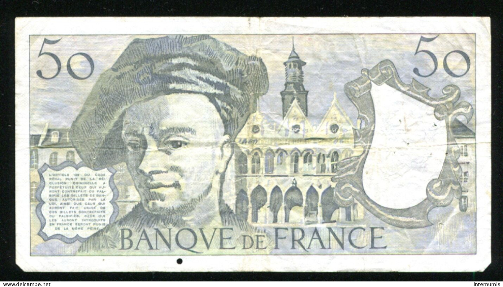 France, 50 Francs, Quentin De La Tour, 1978, N° : N.13-229645, TB (F), Pick#152a, F.67.03 - 50 F 1976-1992 ''quentin De La Tour''