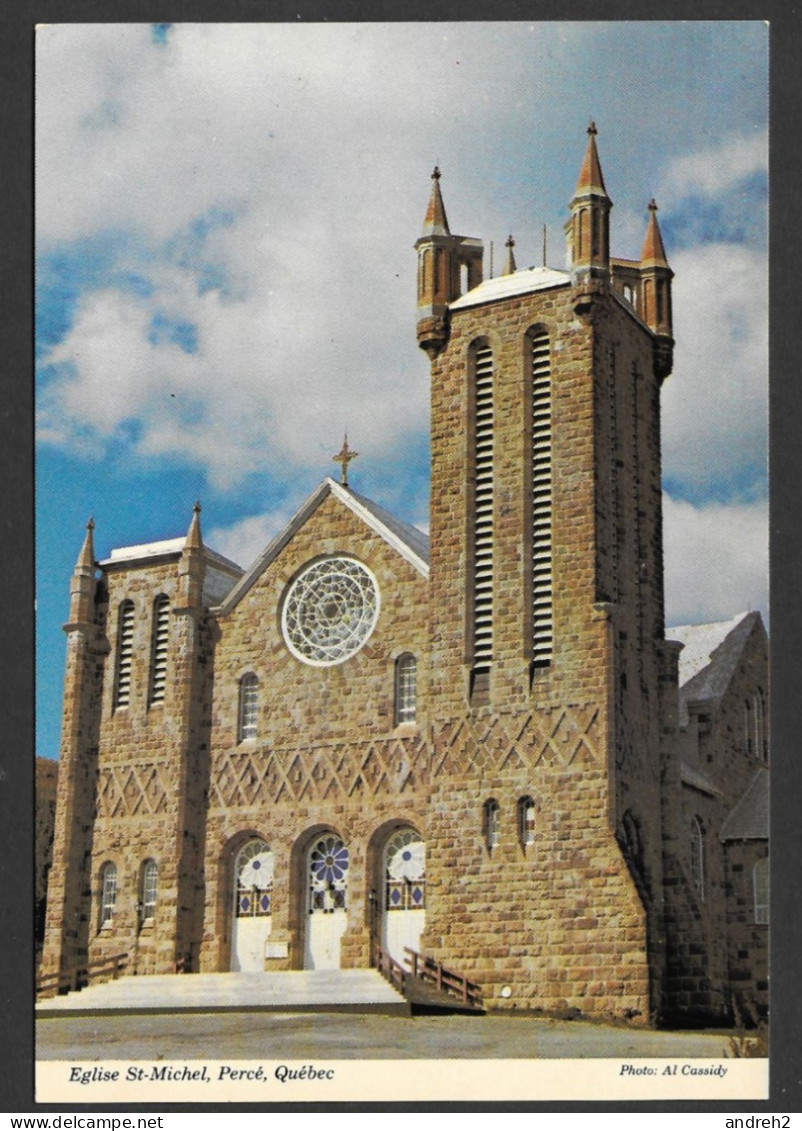 Percé Gaspésie Québec - Église St Michel à Percé - Uncirculated  Non Circulée - Photo Al Cassidy - Percé