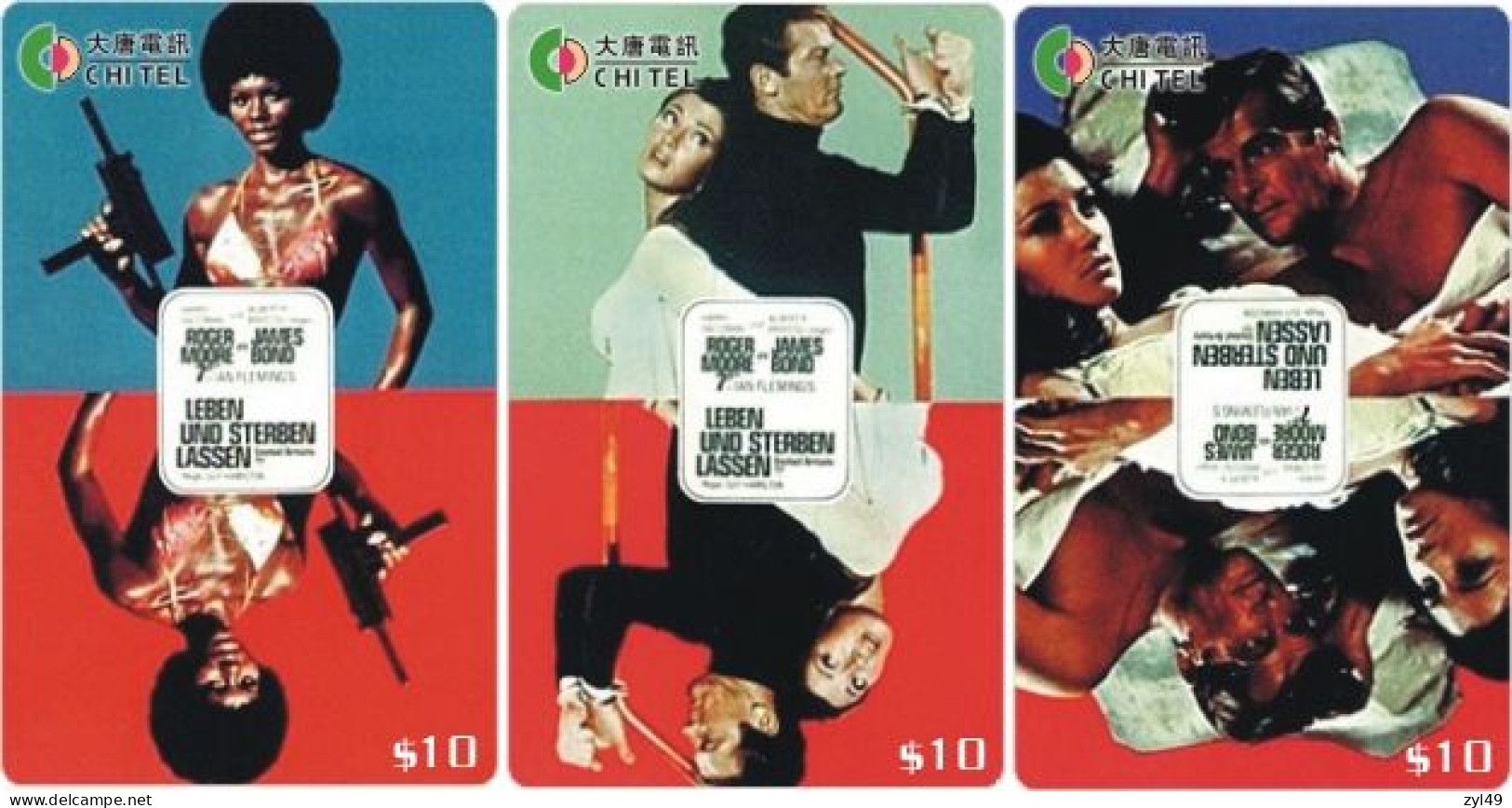 M13012 China Phone Cards James Bond 007 72pcs - Cinéma