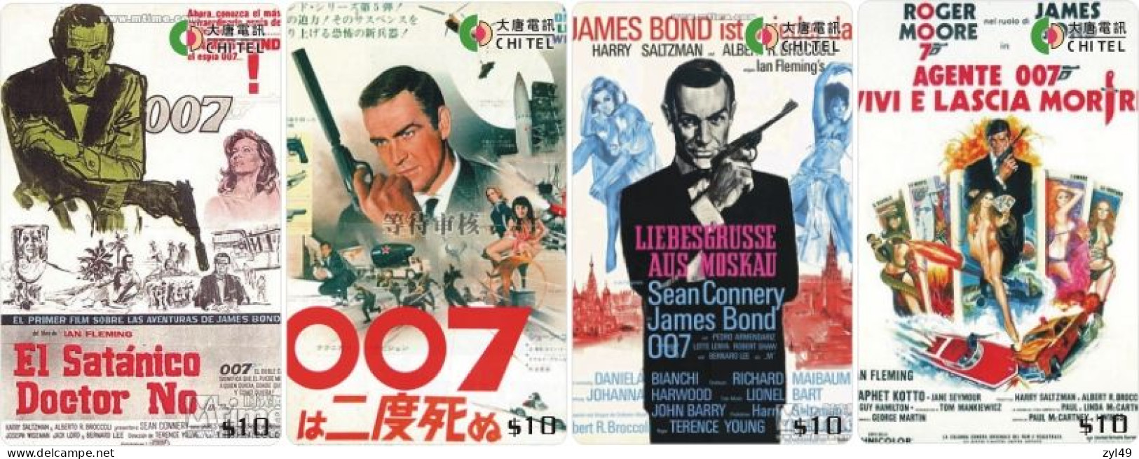 M13012 China phone cards James Bond 007 72pcs