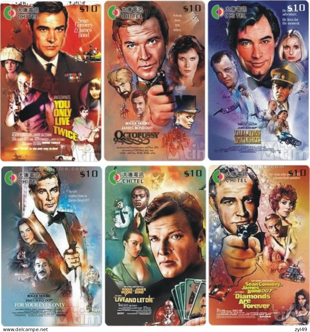 M13012 China phone cards James Bond 007 72pcs