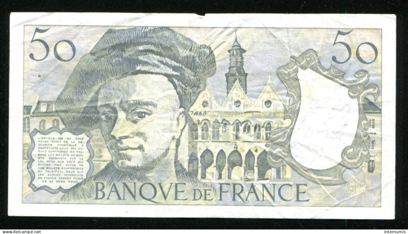 France, 50 Francs, Quentin De La Tour, 1979, N° : K.14-213696, TB (F), Pick#152a, F.67.04 - 50 F 1976-1992 ''quentin De La Tour''