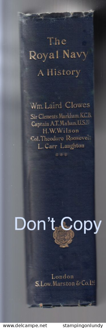 52. Clowes-The Royal Navy Vol-III A History From The Earliest Times To The Present 1898 Price Slashed! - 1850-1899