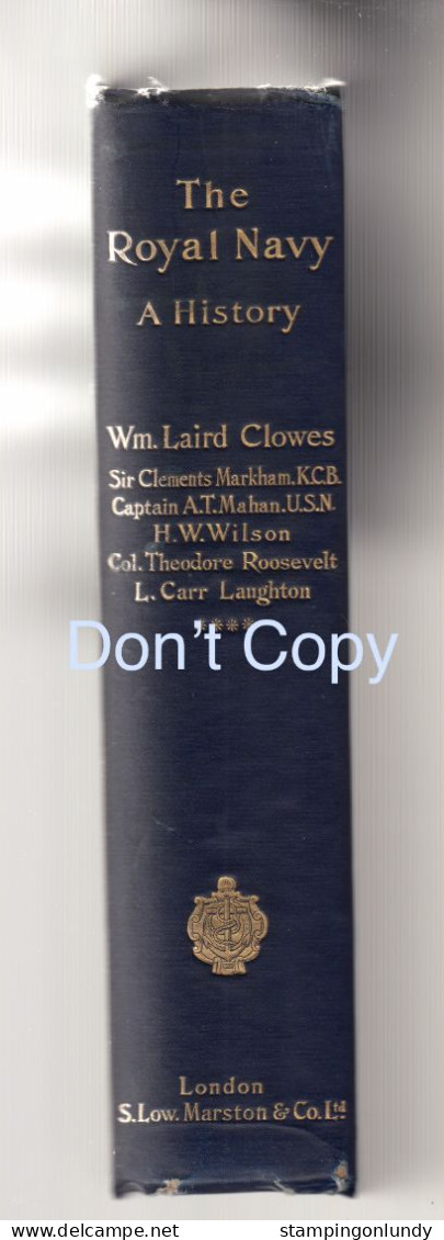 53. The Royal Navy Vol-IV A History From The Earliest Times 1899 Hardback Price Slashed! - 1850-1899