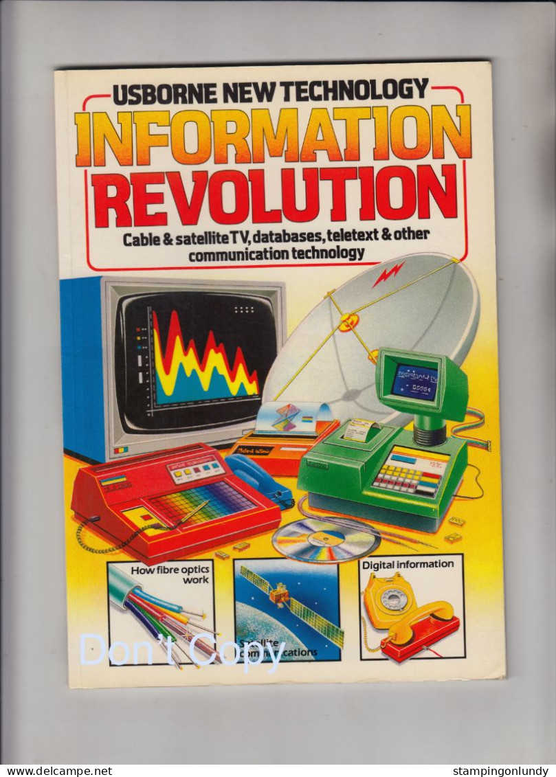 65. Usborne New Technology Information Revolution 1983 Retro Fantastic Retro Book From 1983 Price Slashed! - Informatica IT/ Internet