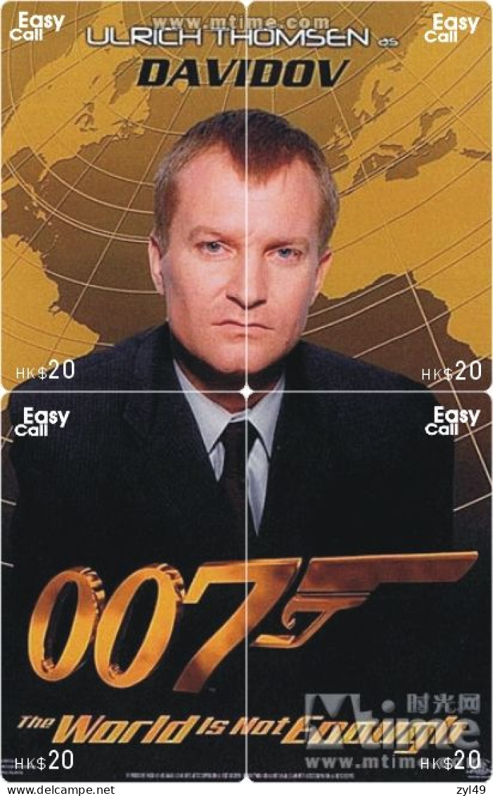 M13014 China phone cards James Bond 007 puzzle 208pcs