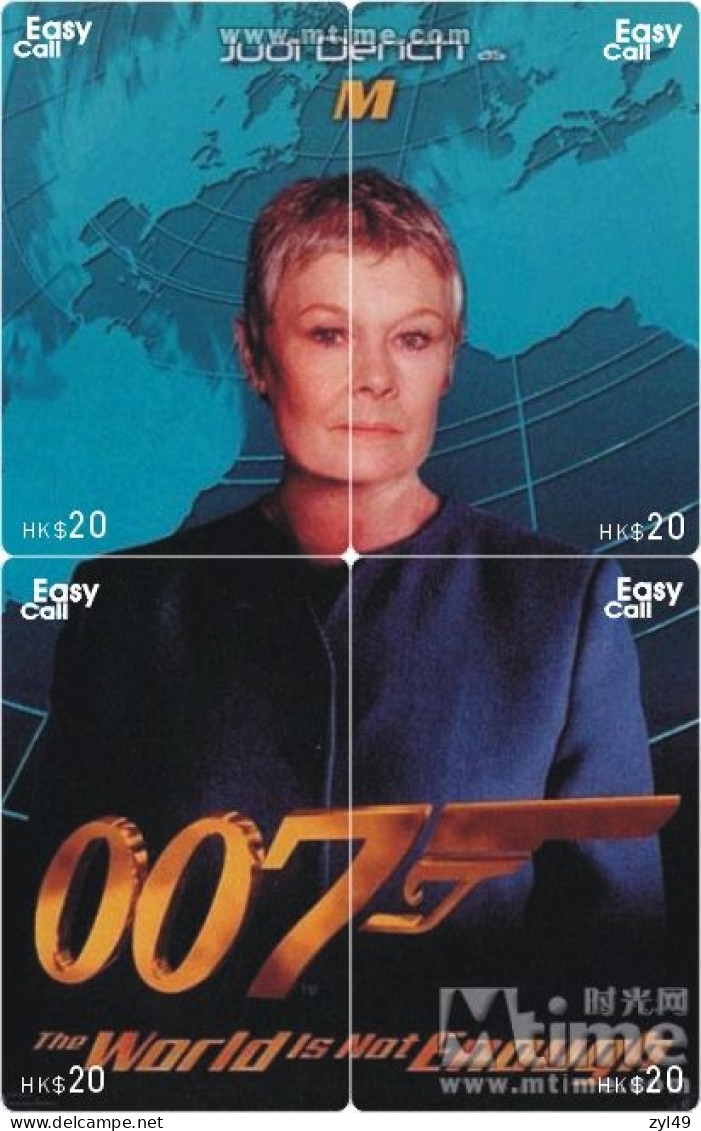 M13014 China phone cards James Bond 007 puzzle 208pcs