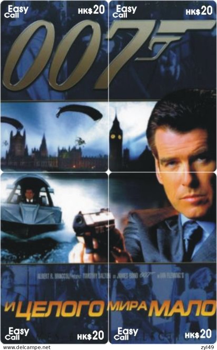 M13014 China phone cards James Bond 007 puzzle 208pcs