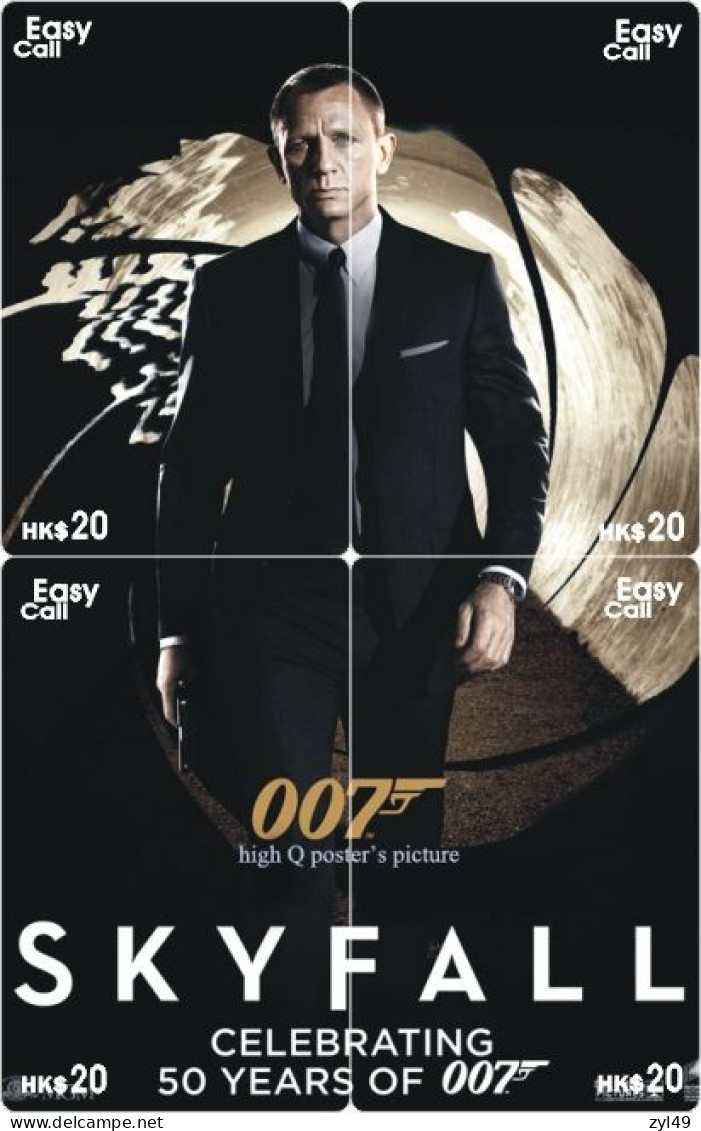 M13014 China phone cards James Bond 007 puzzle 208pcs